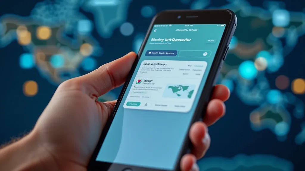 Using a banking app while traveling