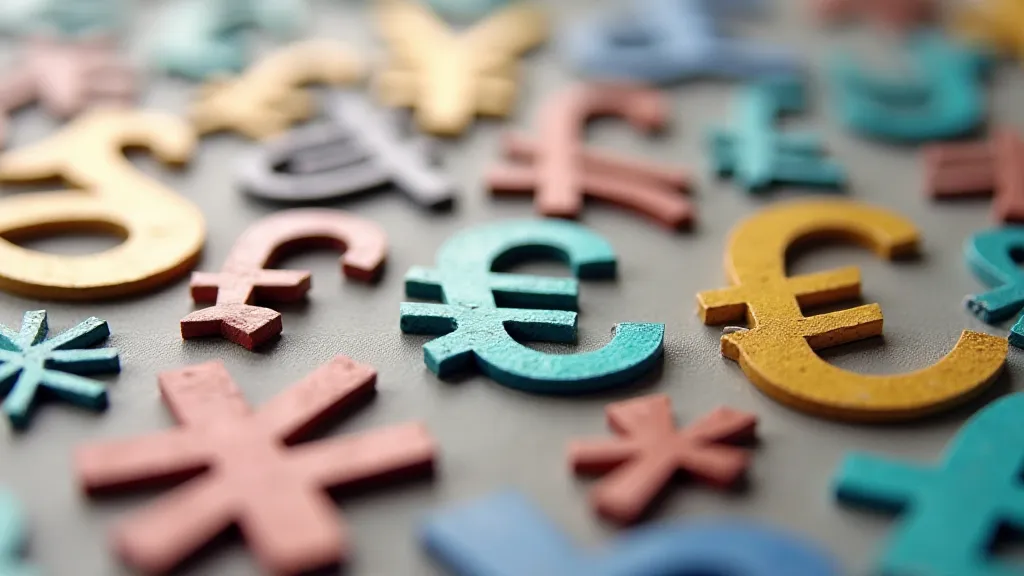 Various currency symbols