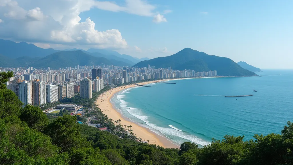 Coastal view of Da Nang, Vietnam