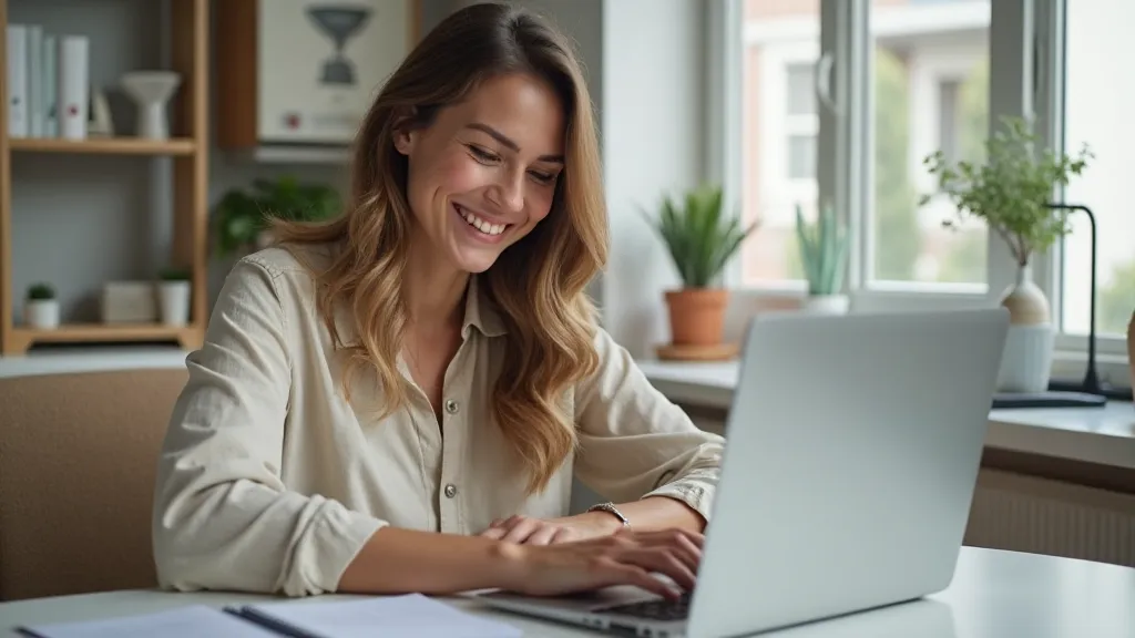 Person succeeding in a remote interview