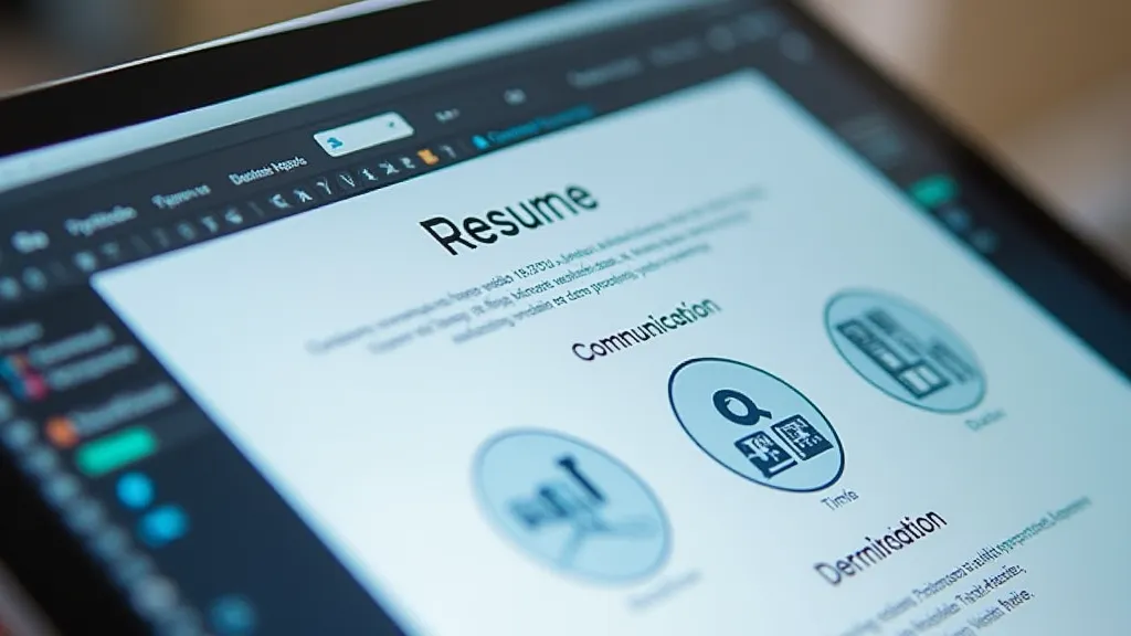 A well-formatted remote work resume displayed on a laptop