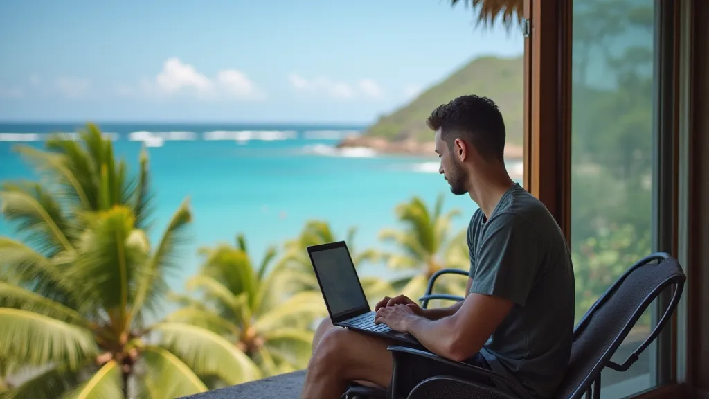 Digital nomad thinking about taxes